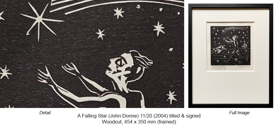 RM - A Falling Star 11 of 20 (2004) Woodcut