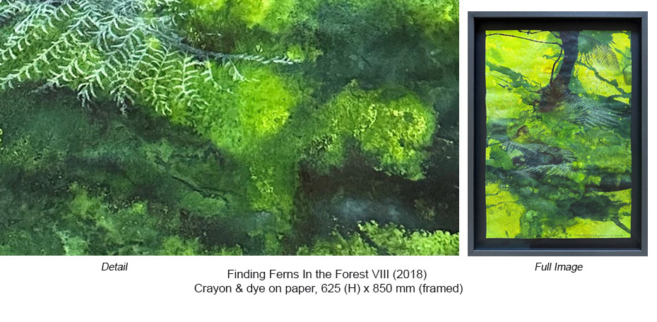 CH - Crayon & dye - Finding Ferns VIII