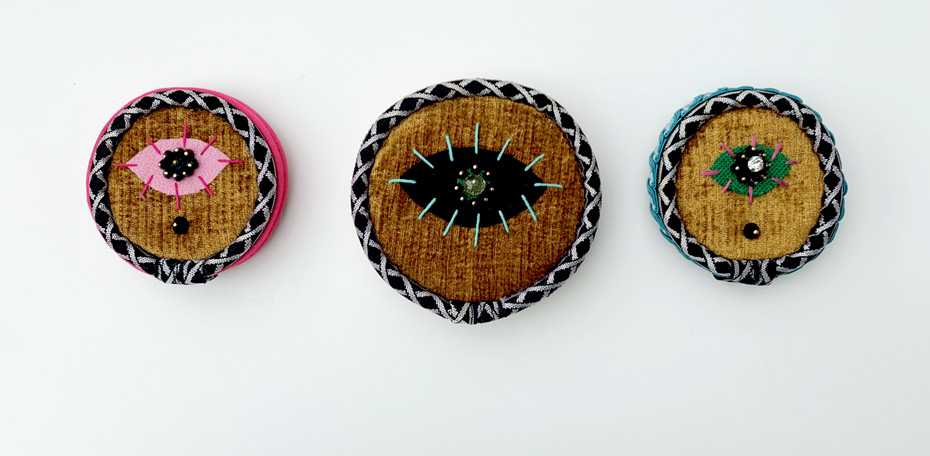 3 Coins brooches
