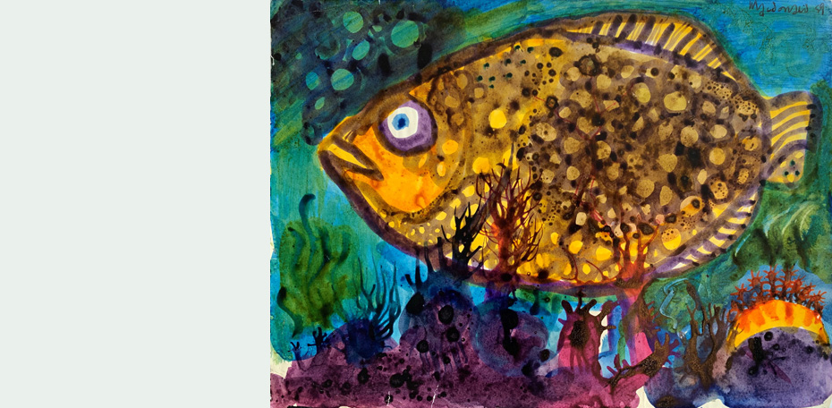 50 Fish - Reef Dweller 59 coloured inks 35 x 25