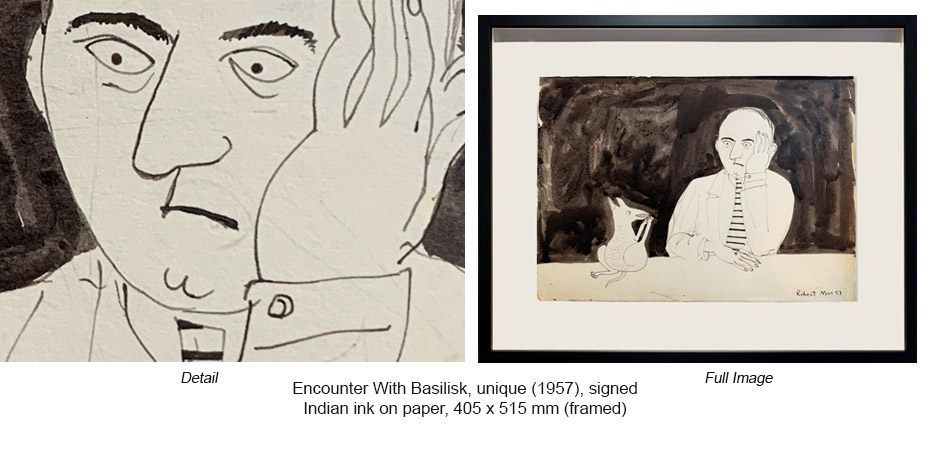 RM - Encounter With Basilisk (1957) Indian Ink