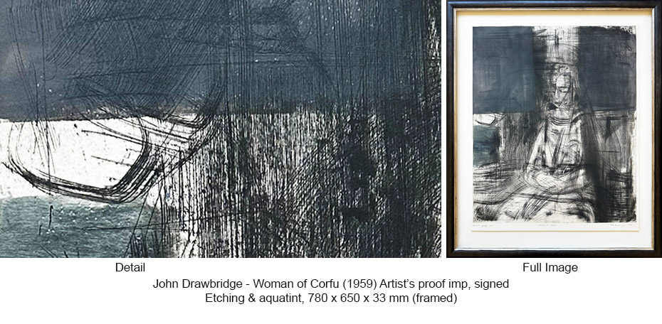 250117 JD From the Estate - JD Etchings - Woman of Corfu (1959) AP inp S 780 x 650 x 33 (fr)