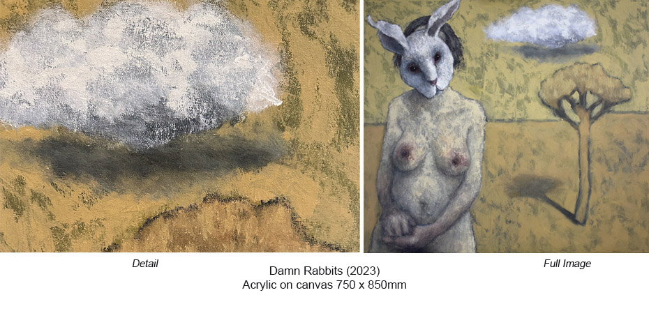 VG - NSW Damn Rabbits (2023) 1crylic canvas 750 x 850 a