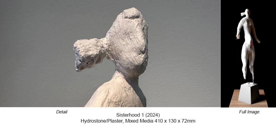 VG - NSW - Sisterhood 1 (2024) hydrostone plaster mixm 410 x 130 x 72 b