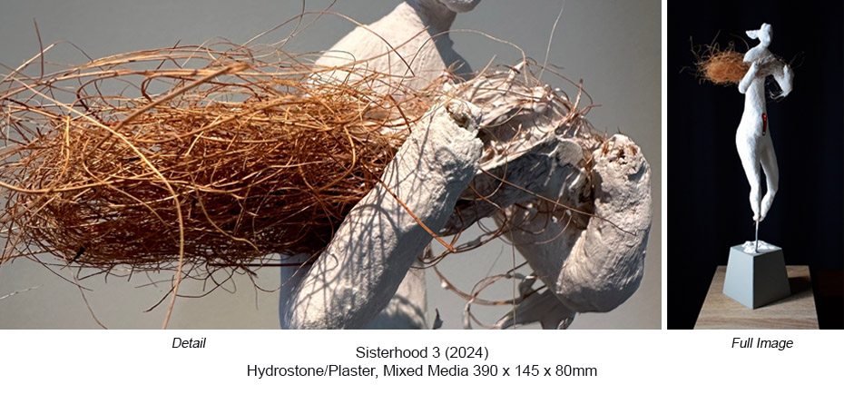 VG - NSW - Sisterhood 3 (2024) hydrostone plaster mixm 390 x 150 x 80 a