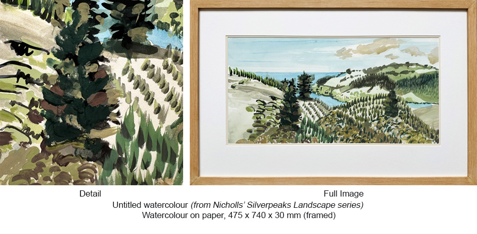 250828 - PN - Drawings & pastels - Silverpeaks landscape