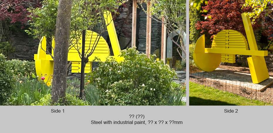 MJ - Sculpture - Yellow 1st exhibition