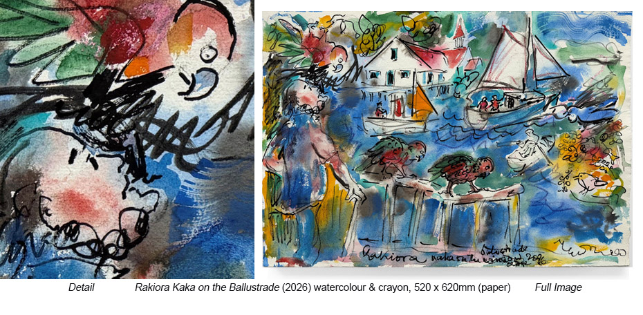 RM - Works - Main Gallery - Kaka on the Ballustrade c