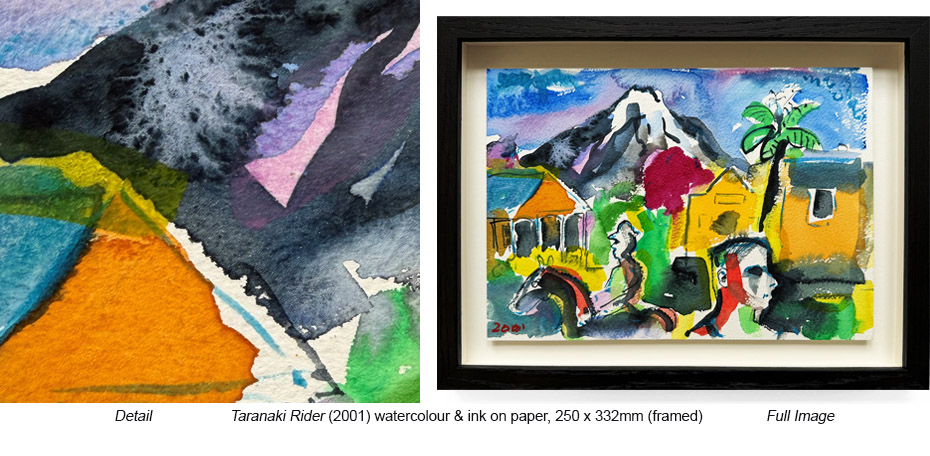 RM - Works - Main Gallery - framed - Taranaki Rider
