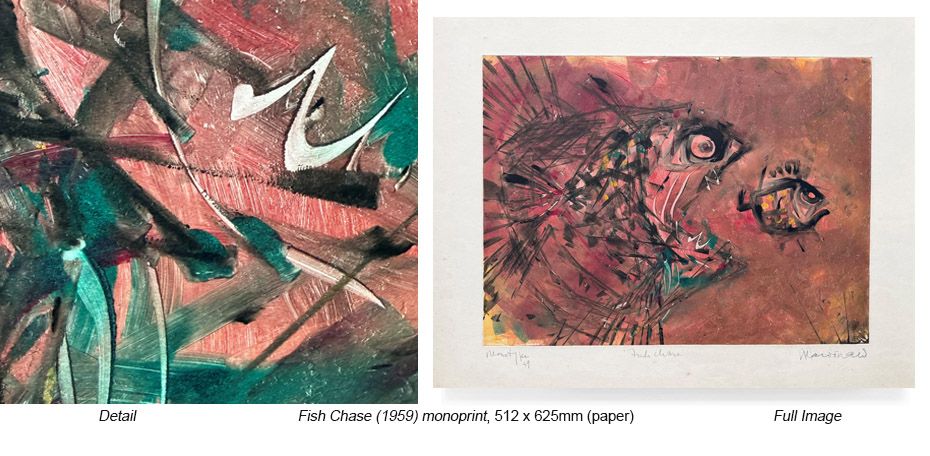 RM - Works - Other Spaces - Fish Chase Monoprint c