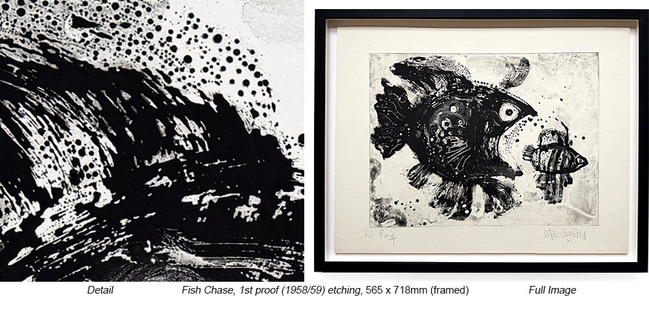 RM - Works - Other Spaces - framed - Fish Chase 2 b&W
